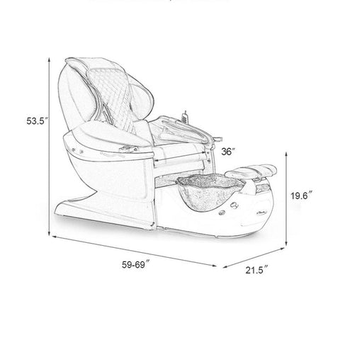 Greenlife® Luxury Spa Pedicure Chair S8613 with Massage