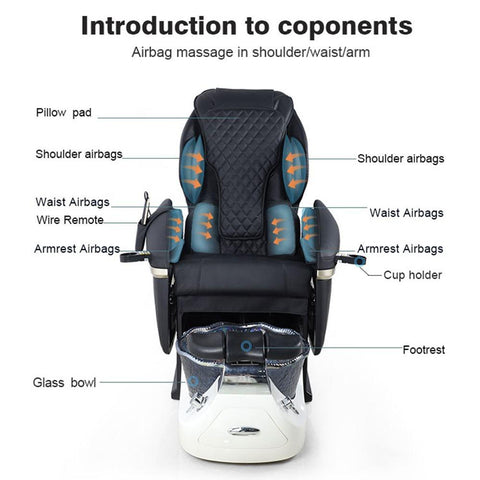 Greenlife® Luxury Spa Pedicure Chair S8613 with Massage