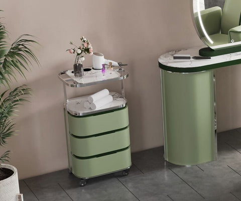 Yoocell® Glorall Salon Trolley TR2006 with 2 Trays and 2 Holder