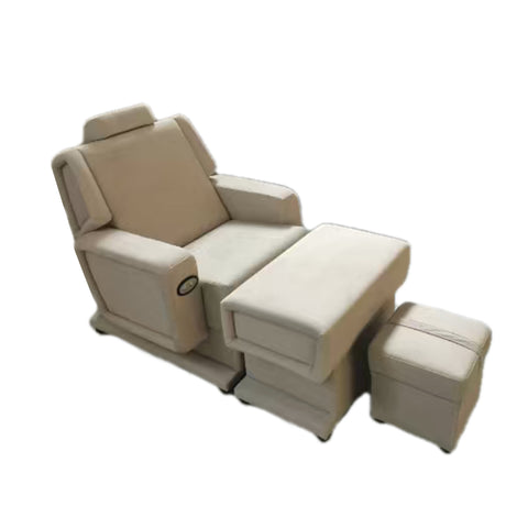 Electric Adjustable Backrest Foot Massage Chair with Stools