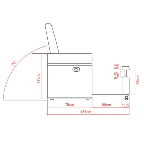 Silverfox Pedicure Chair 4200 - SF White (no pluming) - GreenLife - Pedicure Chair