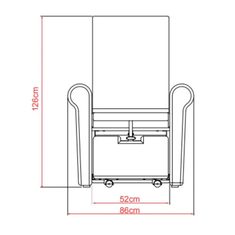 Silverfox Pedicure Chair 4200 - SF White (no pluming) - GreenLife - Pedicure Chair