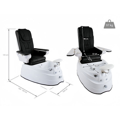 Silverfox 7-Motors Electric Foot Spa Pedicure Chair 4123B