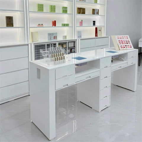 Nail Salon Dedicated Table Multi-seater Multifunctional Manicure Table - Greenlife - Multi-seater Nail Table