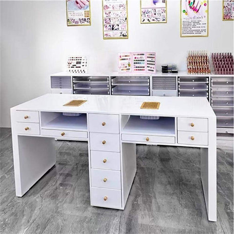 Nail Salon Dedicated Table Multi-seater Multifunctional Manicure Table - Greenlife - Multi-seater Nail Table